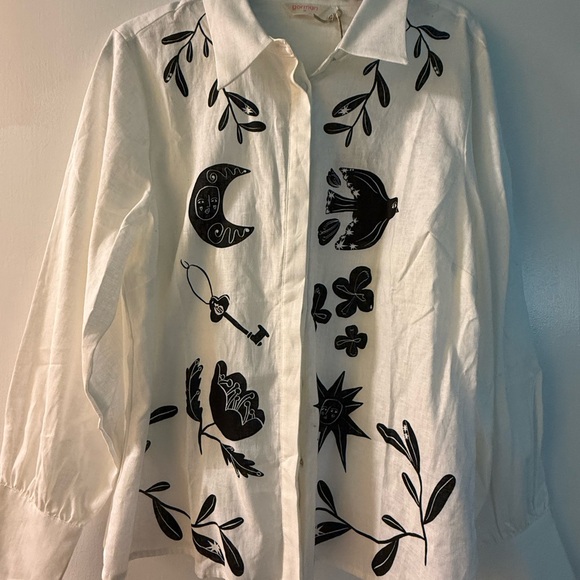 Gorman Lost and Found White button up shirt - Picture 8 of 8